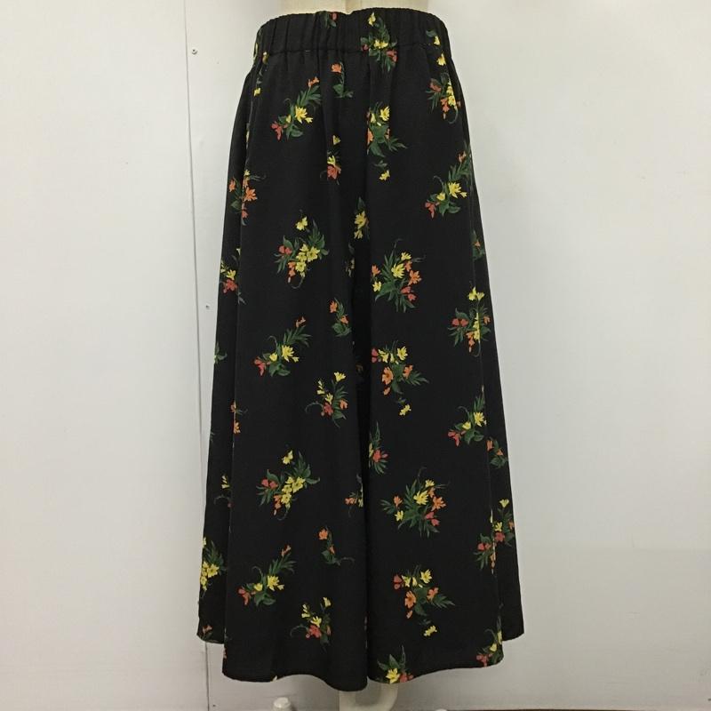 グローバルワーク GLOBAL WORK ボトムス ボトムス GW517041AD ガチョウパンツ ワイドパンツ カジュアルパンツ FREE 花柄 黒 / ブラック /  レディース USED 古着 中古 10104626