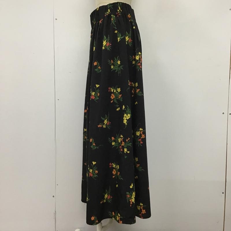 グローバルワーク GLOBAL WORK ボトムス ボトムス GW517041AD ガチョウパンツ ワイドパンツ カジュアルパンツ FREE 花柄 黒 / ブラック /  レディース USED 古着 中古 10104626