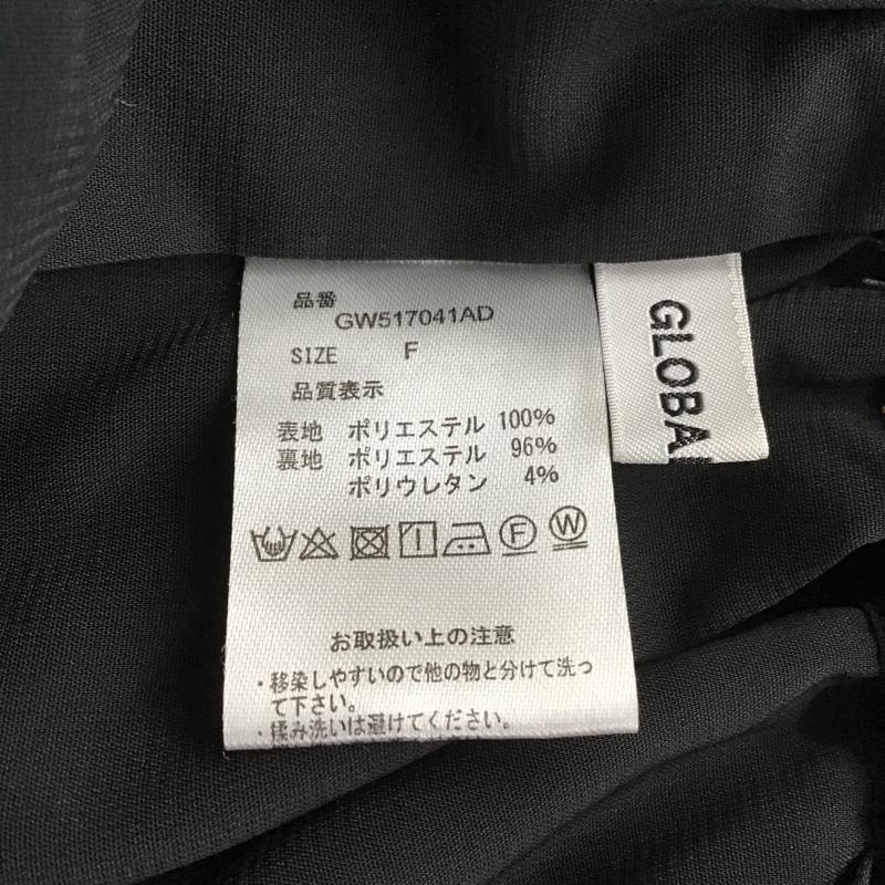 グローバルワーク GLOBAL WORK ボトムス ボトムス GW517041AD ガチョウパンツ ワイドパンツ カジュアルパンツ FREE 花柄 黒 / ブラック /  レディース USED 古着 中古 10104626