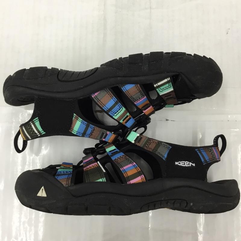 キーン KEEN サンダル サンダル 1003480 NEWPORT H2 24.5cm スポーツサンダル アウトドア 24.5cm ロゴ、文字 黒 / ブラック / レディース USED 古着 中古 10104629