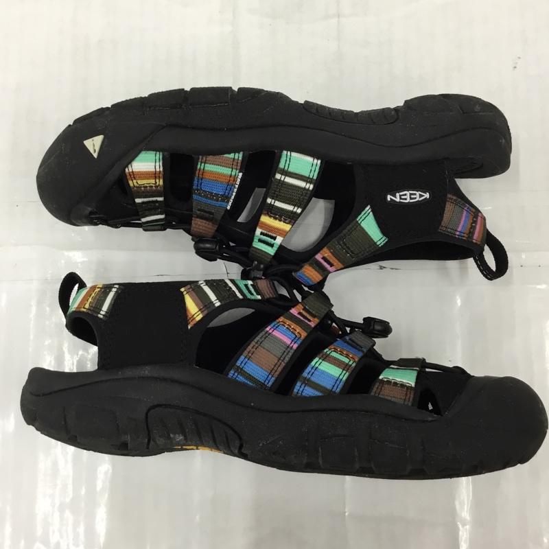 キーン KEEN サンダル サンダル 1003480 NEWPORT H2 24.5cm スポーツサンダル アウトドア 24.5cm ロゴ、文字 黒 / ブラック / レディース USED 古着 中古 10104629