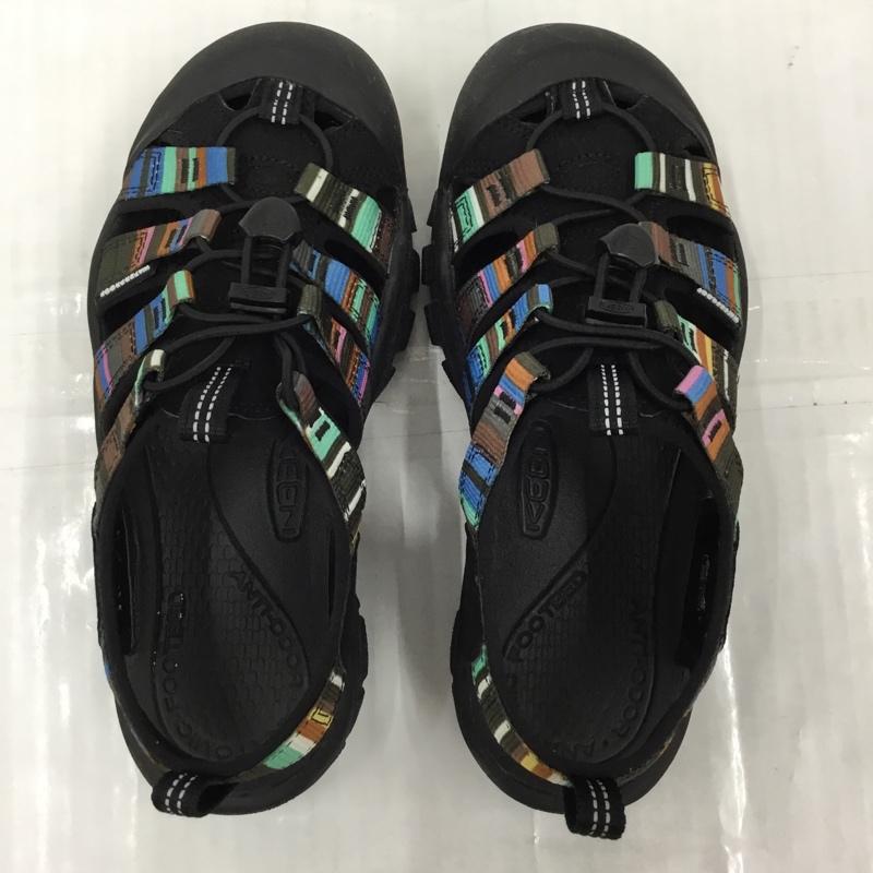 キーン KEEN サンダル サンダル 1003480 NEWPORT H2 24.5cm スポーツサンダル アウトドア 24.5cm ロゴ、文字 黒 / ブラック / レディース USED 古着 中古 10104629