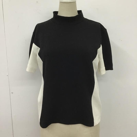 ザラベーシック ZARA BASIC カットソー 半袖 半袖カットソー ストレッチカットソー ショート丈カットソー S 無地 白 / ホワイト / X 黒 / ブラック /  レディース USED 古着 中古 10104655