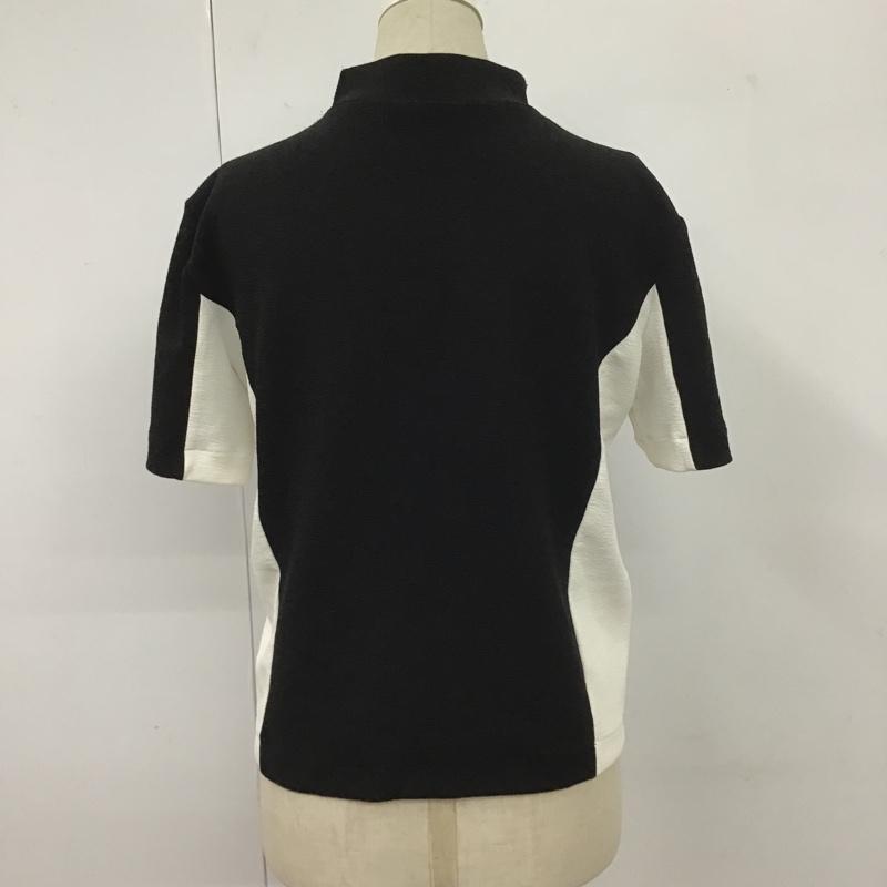 ザラベーシック ZARA BASIC カットソー 半袖 半袖カットソー ストレッチカットソー ショート丈カットソー S 無地 白 / ホワイト / X 黒 / ブラック /  レディース USED 古着 中古 10104655