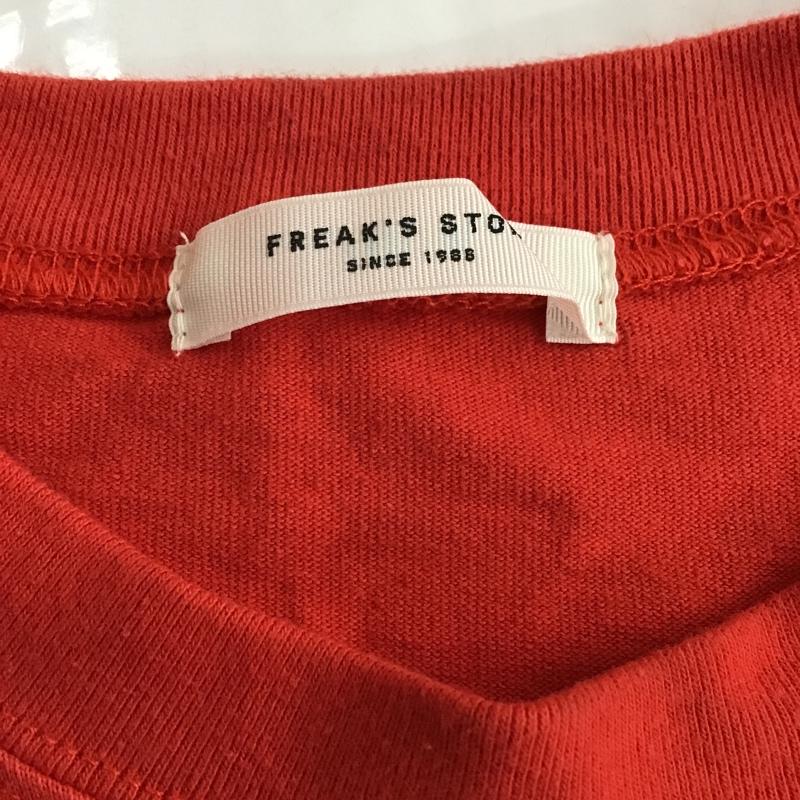 フリークスストア FREAK'S STORE Tシャツ 長袖 肩フリル FREE 無地 赤 / レッド / レディース USED 古着 中古 10104659