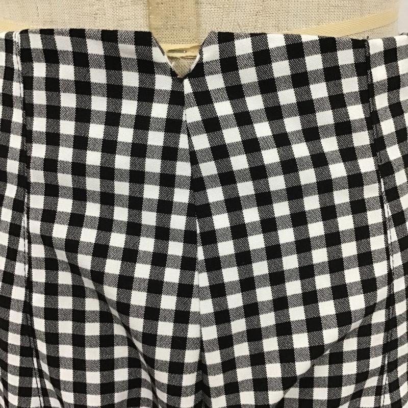 ザラ ZARA パンツ スラックス ギンガムチェックパンツ センタータックパンツ ストレッチパンツ スラックス S チェック 白 / ホワイト / X 黒 / ブラック /  レディース USED 古着 中古 10104667