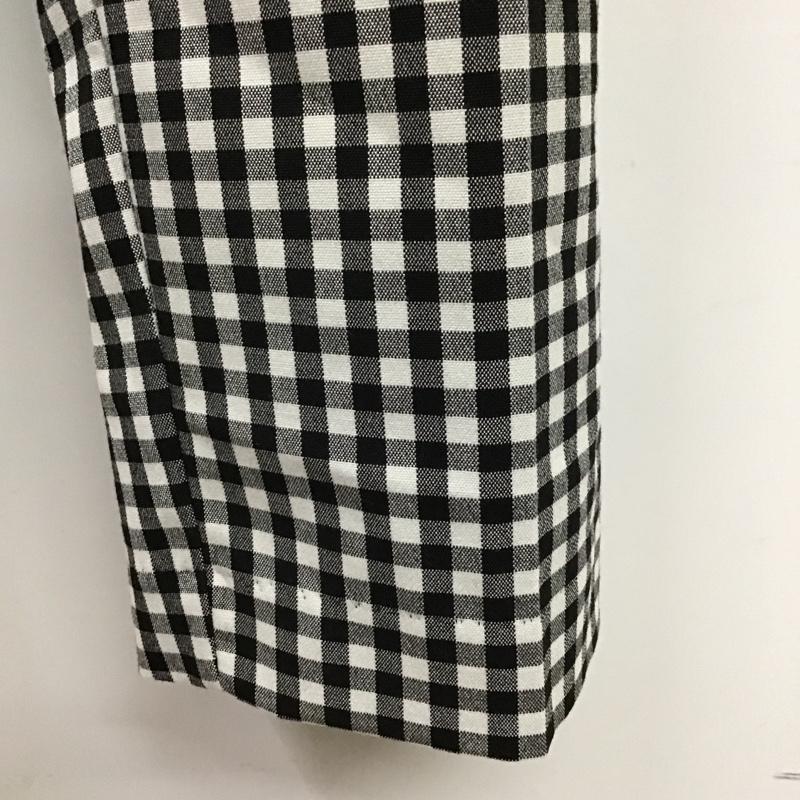 ザラ ZARA パンツ スラックス ギンガムチェックパンツ センタータックパンツ ストレッチパンツ スラックス S チェック 白 / ホワイト / X 黒 / ブラック /  レディース USED 古着 中古 10104667