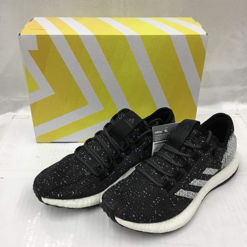 アディダス adidas スニーカー スニーカー B37775 PURE BOOST ランニングシューズ 27cm 箱有 27.0cm ロゴ、文字 黒 / ブラック / X 白 / ホワイト / メンズ USED 古着 中古 10104668