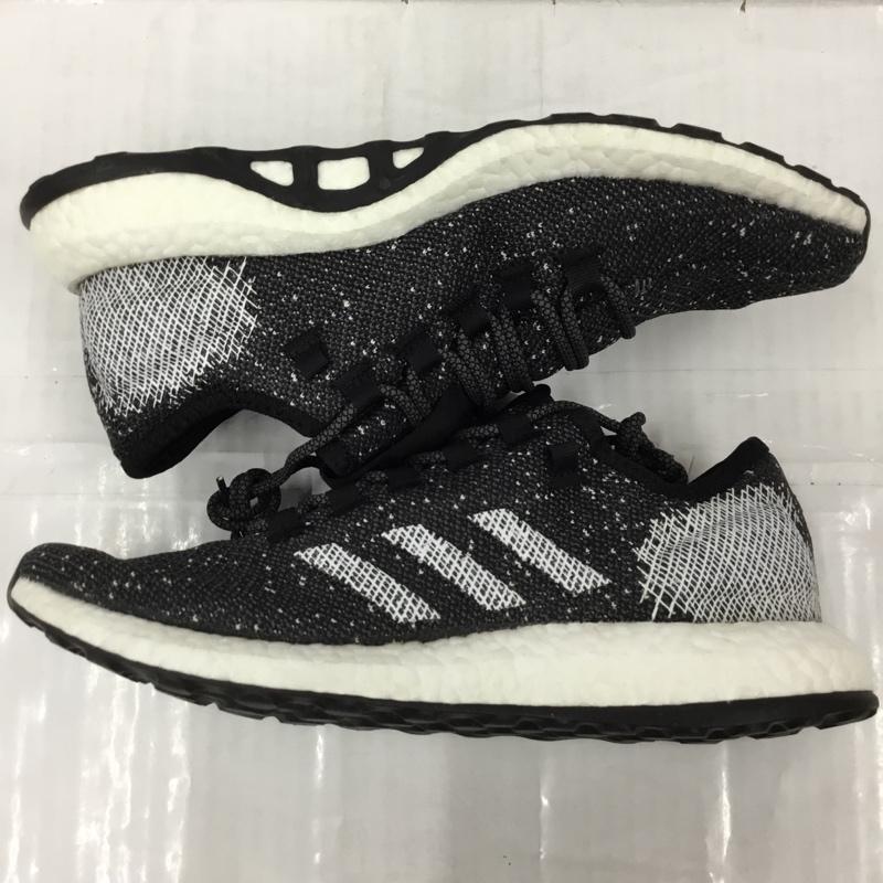 アディダス adidas スニーカー スニーカー B37775 PURE BOOST ランニングシューズ 27cm 箱有 27.0cm ロゴ、文字 黒 / ブラック / X 白 / ホワイト / メンズ USED 古着 中古 10104668