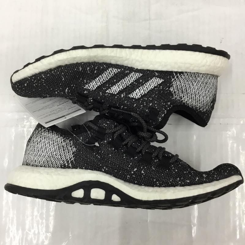 アディダス adidas スニーカー スニーカー B37775 PURE BOOST ランニングシューズ 27cm 箱有 27.0cm ロゴ、文字 黒 / ブラック / X 白 / ホワイト / メンズ USED 古着 中古 10104668