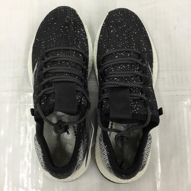 アディダス adidas スニーカー スニーカー B37775 PURE BOOST ランニングシューズ 27cm 箱有 27.0cm ロゴ、文字 黒 / ブラック / X 白 / ホワイト / メンズ USED 古着 中古 10104668