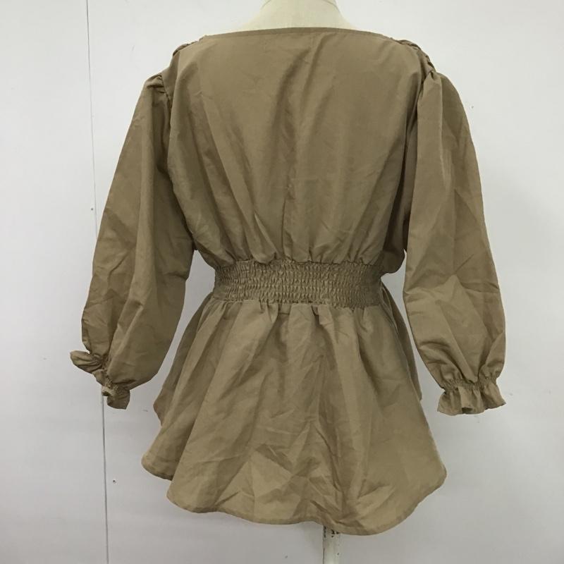 フィフス fifth カットソー 七分袖 M 無地 ベージュ / ベージュ /  レディース USED 古着 中古 10104681