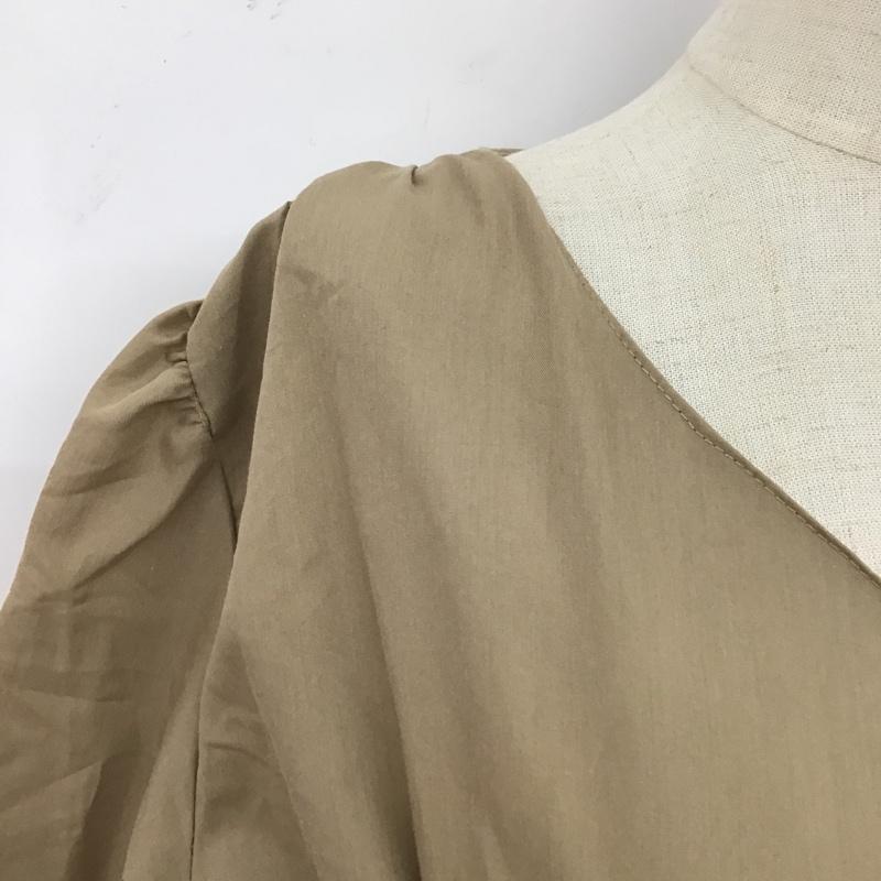 フィフス fifth カットソー 七分袖 M 無地 ベージュ / ベージュ /  レディース USED 古着 中古 10104681