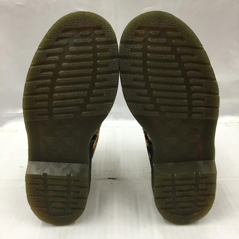 ドクターマーチン Dr.Martens ブーツ ショートブーツ アドベンチャータイム CASTEL 8-EYE BOOT 8ホール US7 UK5 箱有 US:7 キャラクター 黒 / ブラック / X 黄 / イエロー / レディース USED 古着 中古 10104684