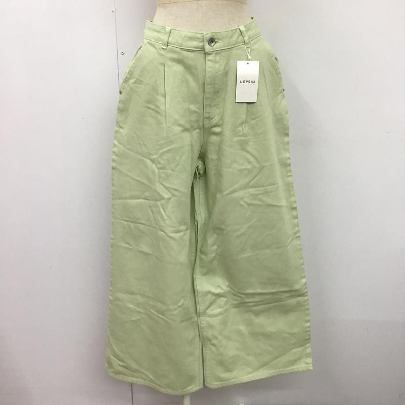 レプシィム LEPSIM パンツ デニム、ジーンズ カラーデニムパンツ タグ付 M 無地 薄緑 / ライトグリーン /  レディース USED 古着 中古 10104691