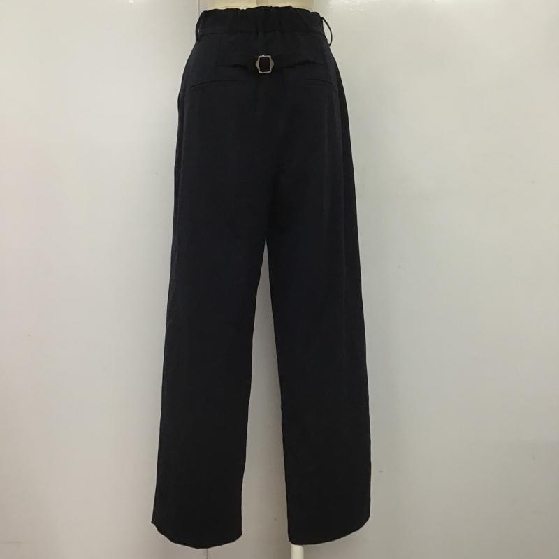 サニーレーベルアーバンリサーチ Sonny Label URBAN RESEARCH パンツ スラックス LA96-24T002 フロントボタンパンツ FREE 無地 紺 / ネイビー /  レディース USED 古着 中古 10104693