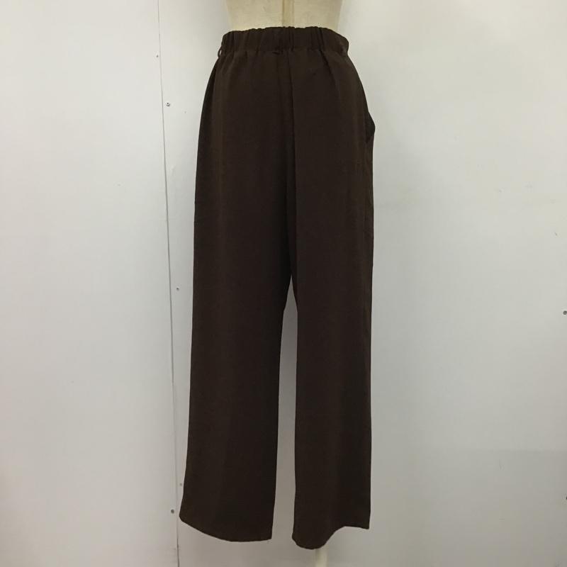 ローリーズファーム LOWRYS FARM パンツ スラックス FREE 無地 茶 / ブラウン /  レディース USED 古着 中古 10104698
