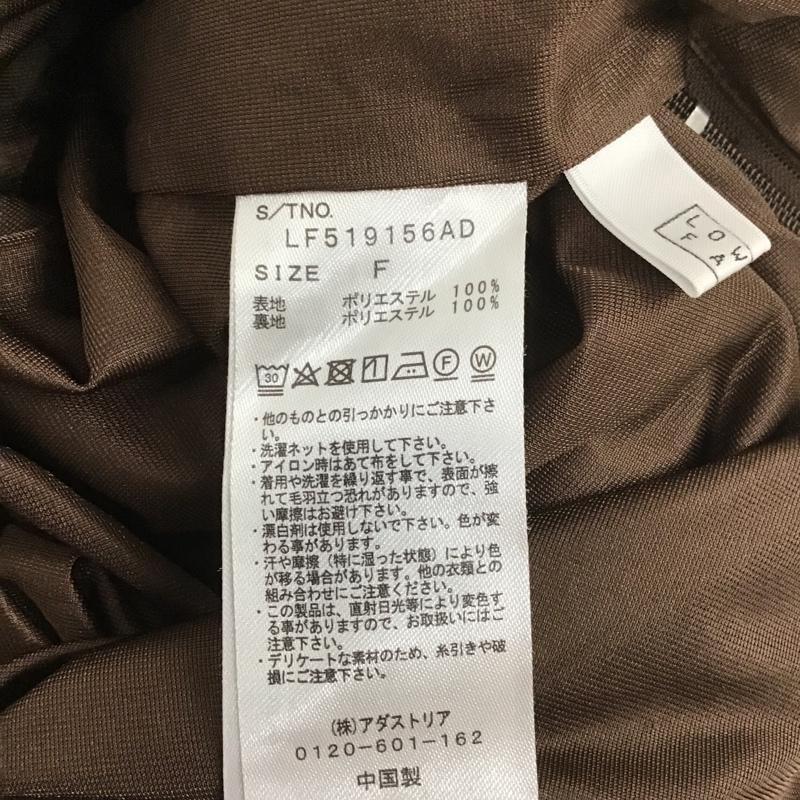 ローリーズファーム LOWRYS FARM パンツ スラックス FREE 無地 茶 / ブラウン /  レディース USED 古着 中古 10104698