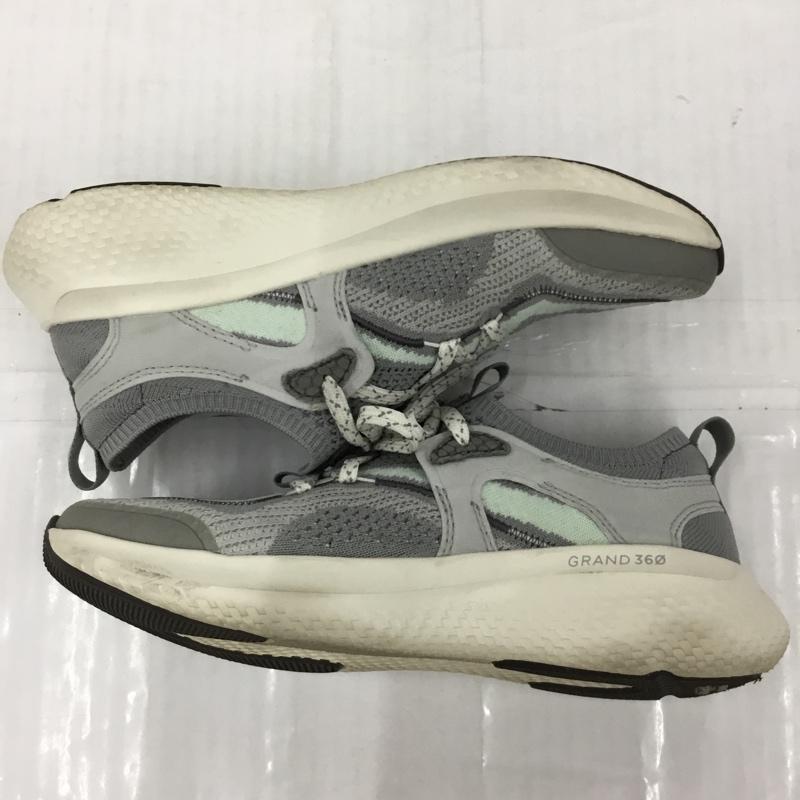 コールハーン COLE HAAN スニーカー スニーカー W25603 ゼログランド アウトペース ステッチライト ランナー II 6 1/2 US:6.5 ロゴ、文字 灰 / グレー / X アイボリー / アイボリー / X 薄緑 / ライトグリーン / レディース USED 古着 中古 10104700