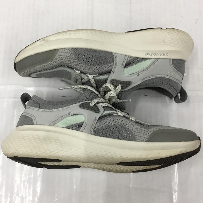 コールハーン COLE HAAN スニーカー スニーカー W25603 ゼログランド アウトペース ステッチライト ランナー II 6 1/2 US:6.5 ロゴ、文字 灰 / グレー / X アイボリー / アイボリー / X 薄緑 / ライトグリーン / レディース USED 古着 中古 10104700