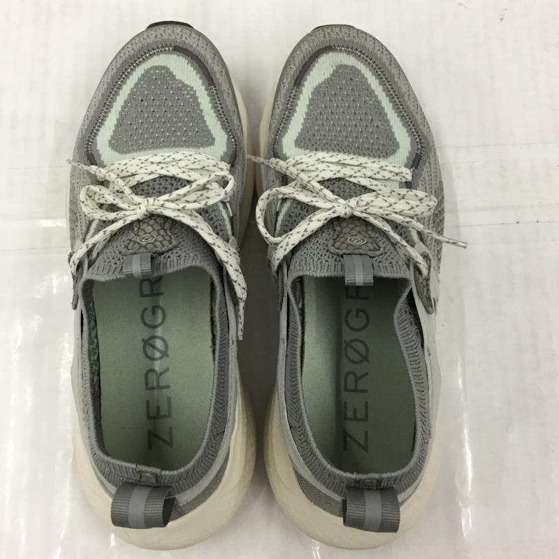 コールハーン COLE HAAN スニーカー スニーカー W25603 ゼログランド アウトペース ステッチライト ランナー II 6 1/2 US:6.5 ロゴ、文字 灰 / グレー / X アイボリー / アイボリー / X 薄緑 / ライトグリーン / レディース USED 古着 中古 10104700
