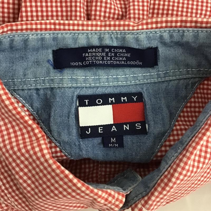 トミー ジーンズ TOMMY JEANS シャツ、ブラウス 半袖 チェックシャツ ボタンダウンシャツ M チェック マルチカラー / マルチカラー / メンズ USED 古着 中古 10104707
