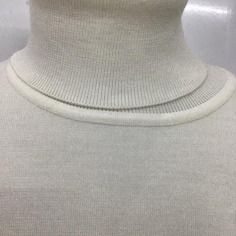ブラックレーベル・クレストブリッジ BLACK LABEL CRESTBRIDGE ニット、セーター 長袖 タートルネック ハイネック L 無地 白 / ホワイト / メンズ USED 古着 中古 10104725