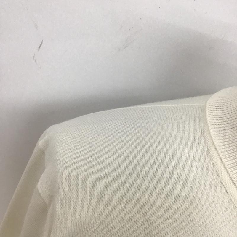 ブラックレーベル・クレストブリッジ BLACK LABEL CRESTBRIDGE ニット、セーター 長袖 タートルネック ハイネック L 無地 白 / ホワイト / メンズ USED 古着 中古 10104725