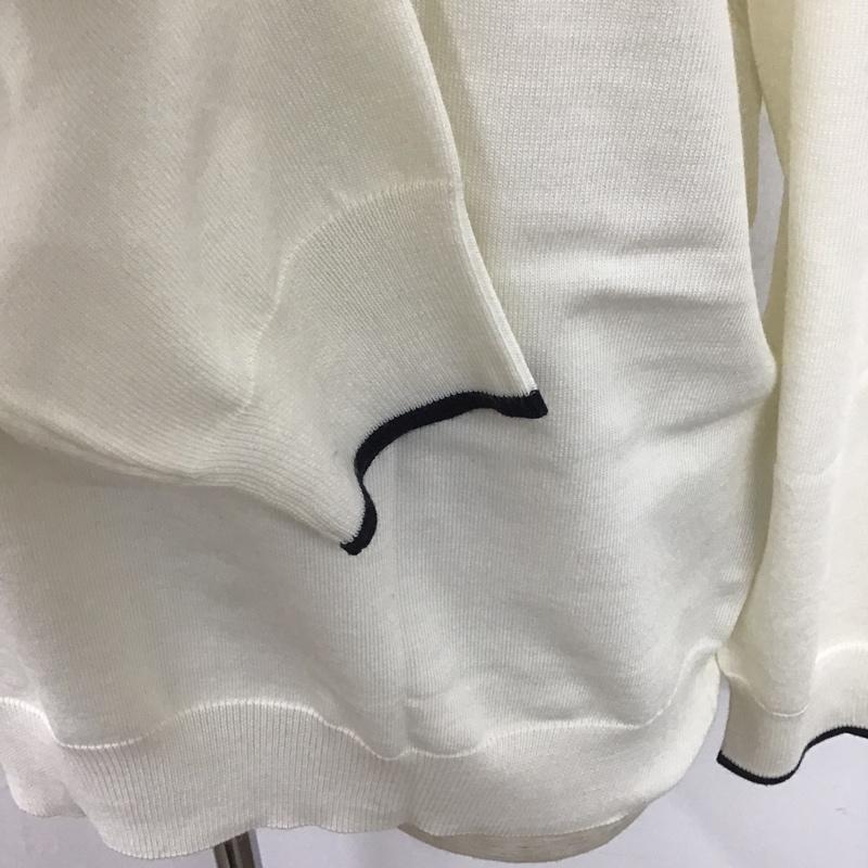 ブラックレーベル・クレストブリッジ BLACK LABEL CRESTBRIDGE ニット、セーター 長袖 タートルネック ハイネック L 無地 白 / ホワイト / メンズ USED 古着 中古 10104725