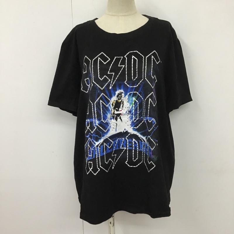 古着 USED Tシャツ 半袖 半袖カットソー プリントTシャツ クルーネックカットソー プリント 黒 / ブラック / レディース USED 古着 中古 10104732