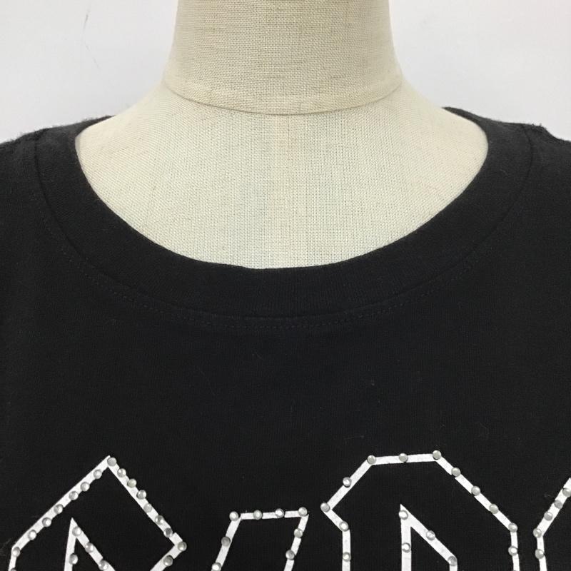 古着 USED Tシャツ 半袖 半袖カットソー プリントTシャツ クルーネックカットソー プリント 黒 / ブラック / レディース USED 古着 中古 10104732