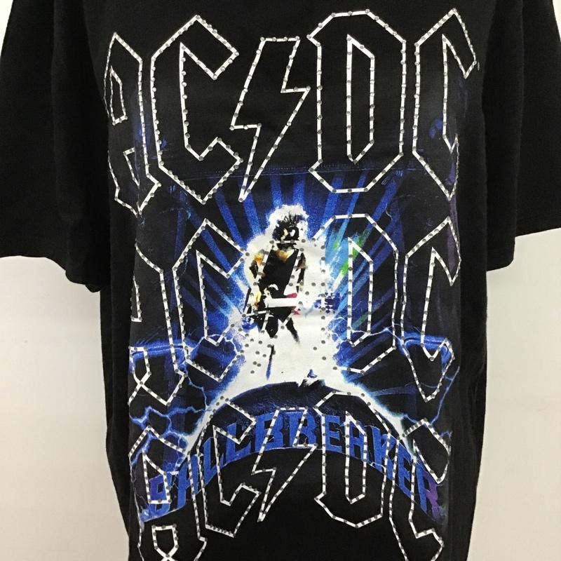 古着 USED Tシャツ 半袖 半袖カットソー プリントTシャツ クルーネックカットソー プリント 黒 / ブラック / レディース USED 古着 中古 10104732