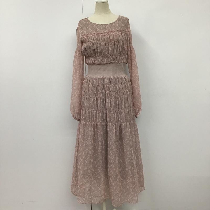 マーキュリーデュオ MERCURYDUO ワンピース ロングスカート 002050301401-01 バックリボンシャーリングワンピース ロングワンピース 長袖シャツワンピース FREE 総柄 X 花柄 マルチカラー / マルチカラー / レディース USED 古着 中古 10104739