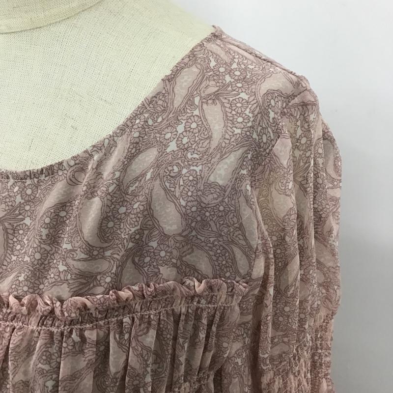 マーキュリーデュオ MERCURYDUO ワンピース ロングスカート 002050301401-01 バックリボンシャーリングワンピース ロングワンピース 長袖シャツワンピース FREE 総柄 X 花柄 マルチカラー / マルチカラー / レディース USED 古着 中古 10104739