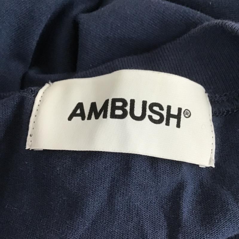 アンブッシュ AMBUSH Tシャツ 半袖 BMAA013S21 Tシャツ 半袖カットソー クルーネックカットソー L ロゴ、文字 紺 / ネイビー / メンズ USED 古着 中古 10104752