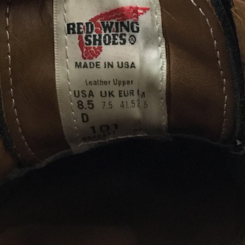 レッドウィング RED WING 革靴 革靴 101 OXFORD US8.5D 26.5cm 箱有 26.5cm 無地 黒 / ブラック / メンズ USED 古着 中古 10104760