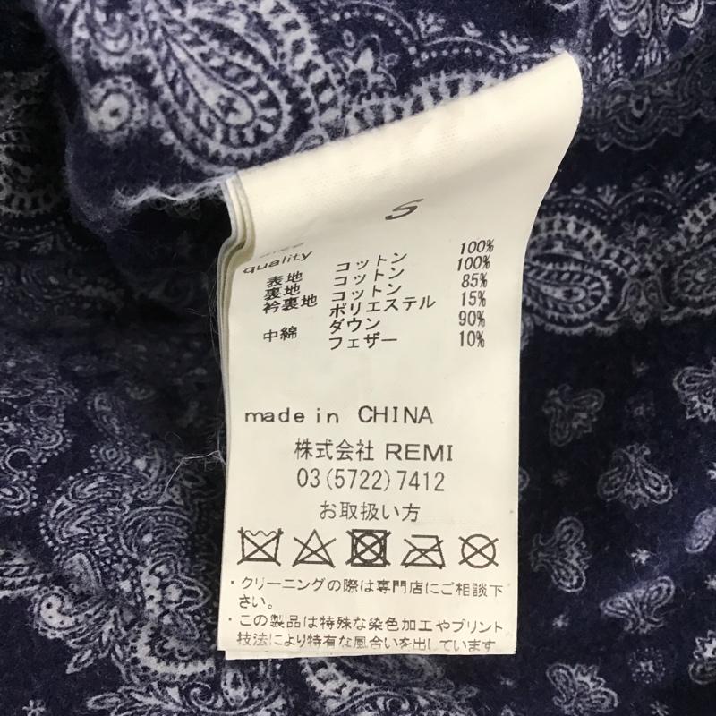 レミ レリーフ REMI RELIEF ジャケット、上着 ジャンパー、ブルゾン ジップアップジャケット S 無地 インディゴ / インディゴ / メンズ USED 古着 中古 10104761