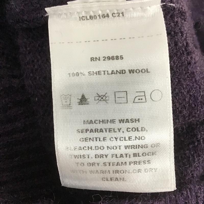 ペンドルトン PENDLETON ニット、セーター 長袖 長袖ニット リブニット クルーネックカットソー セーター XL 無地 紫 / パープル / メンズ USED 古着 中古 10104766