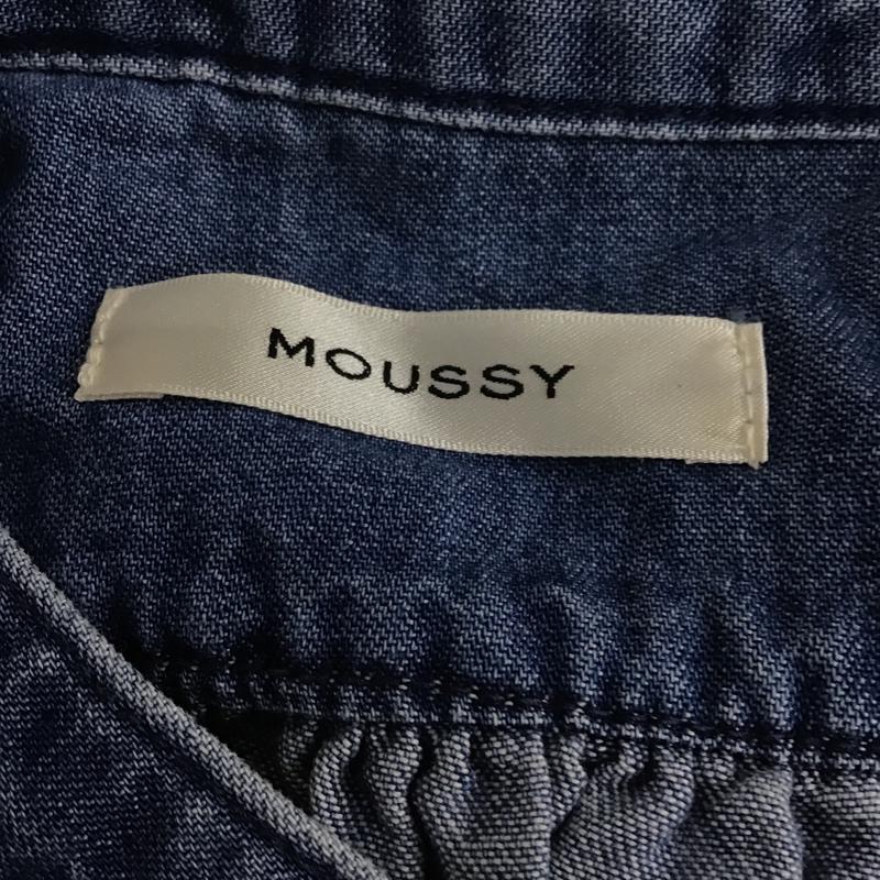 マウジー MOUSSY シャツ、ブラウス 七分袖 010DSH11-0150 GATHER SLEEVE DENIM BLOUSE デニムブラウス FREE 無地 青 / ブルー / レディース USED 古着 中古 10104772