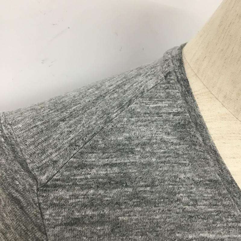 ダヴルジェイケイ wjk Tシャツ 半袖 半袖カットソー プリントTシャツ クルーネックカットソー M ロゴ、文字 灰 / グレー / メンズ USED 古着 中古 10104773