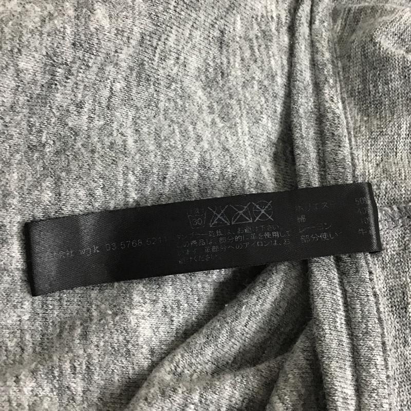 ダヴルジェイケイ wjk Tシャツ 半袖 半袖カットソー プリントTシャツ クルーネックカットソー M ロゴ、文字 灰 / グレー / メンズ USED 古着 中古 10104773