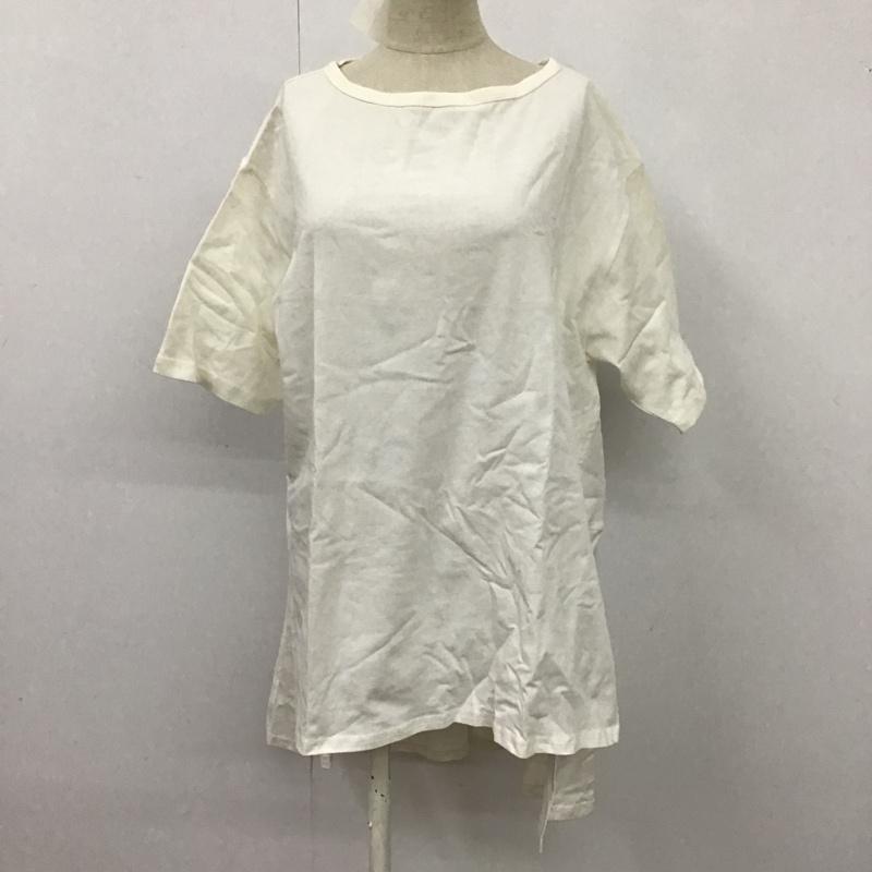 レプシィム LEPSIM カットソー 半袖 半袖カットソー 変型Tシャツ 無地Tシャツ FREE 無地 白 / ホワイト / レディース USED 古着 中古 10104780