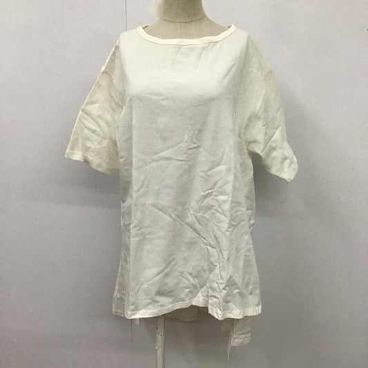 レプシィム LEPSIM カットソー 半袖 半袖カットソー 変型Tシャツ 無地Tシャツ FREE 無地 白 / ホワイト /  レディース USED 古着 中古 10104780