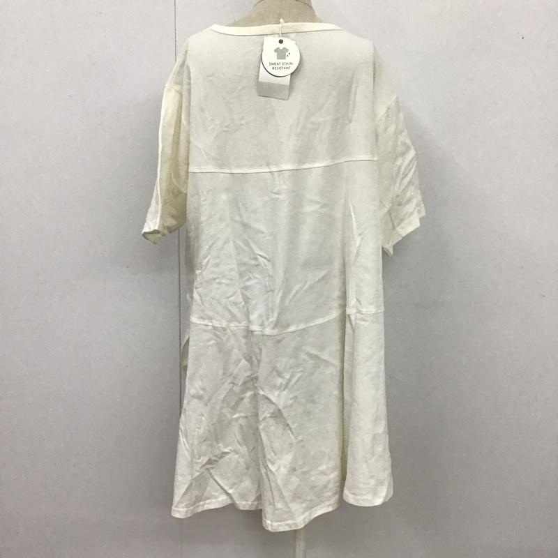 レプシィム LEPSIM カットソー 半袖 半袖カットソー 変型Tシャツ 無地Tシャツ FREE 無地 白 / ホワイト / レディース USED 古着 中古 10104780