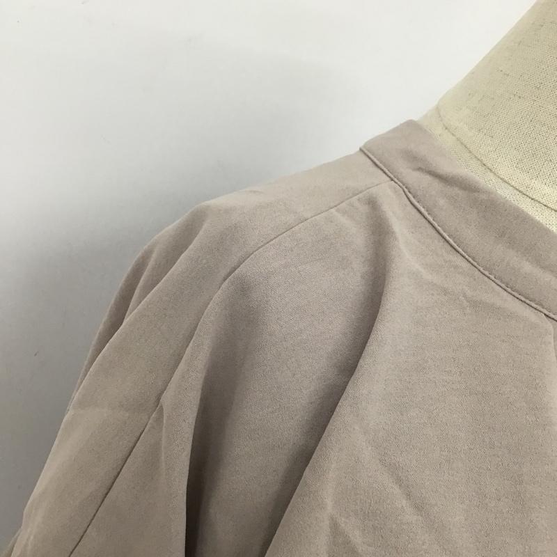 オリーブデオリーブ OLIVE des OLIVE ワンピース ロングスカート 長袖ロングワンピース フレアワンピース 前開ワンピース ノーカラーシャツワンピース FREE 無地 ベージュ / ベージュ / レディース USED 古着 中古 10104793