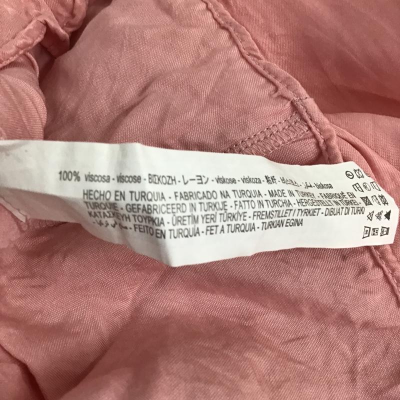 ザラ ZARA シャツ、ブラウス 半袖 半袖シャツ カラーシャツ ショート丈シャツ 前開シャツ S 無地 桃 / ピンク / レディース USED 古着 中古 10104796