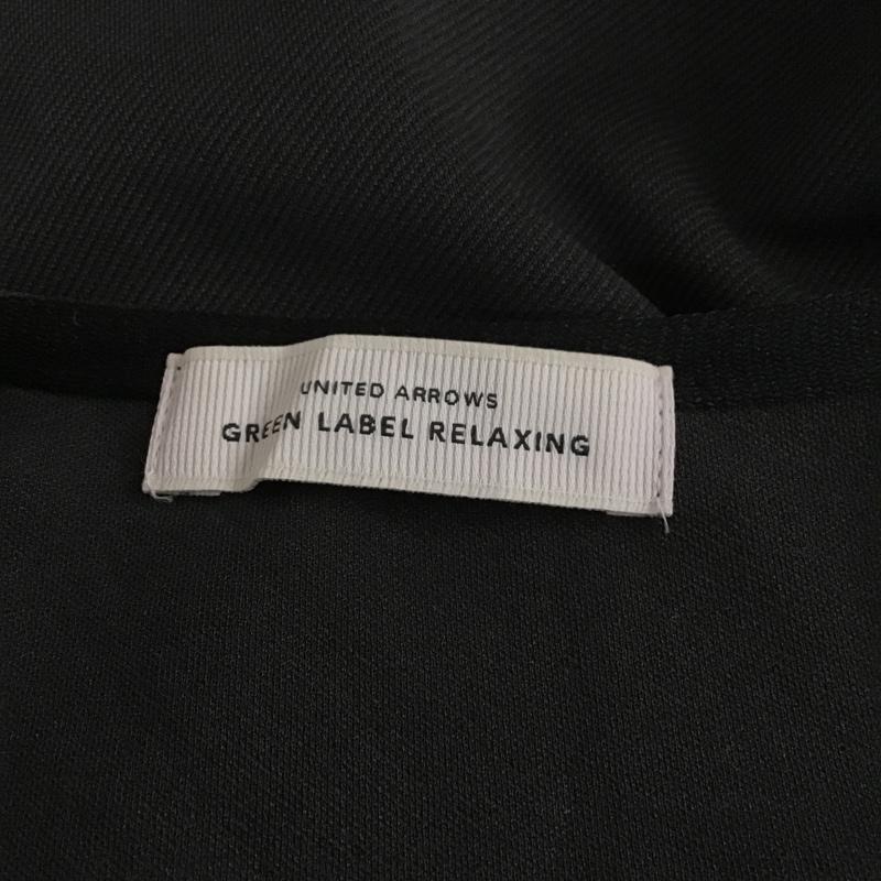 グリーンレーベルリラクシング green label relaxing カットソー 半袖 ノースリーブカットソー Vネックカットソー 無地 FREE 無地 黒 / ブラック /  レディース USED 古着 中古 10104803