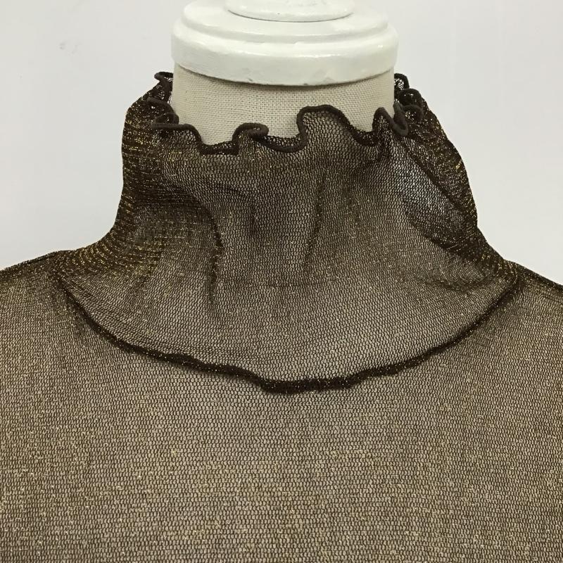 フリークスストア FREAK'S STORE カットソー 長袖 1120248902450 シアーラメトップス 長袖カットソー ハイネックラメカットソー FREE 無地 黒 / ブラック / レディース USED 古着 中古 10104813