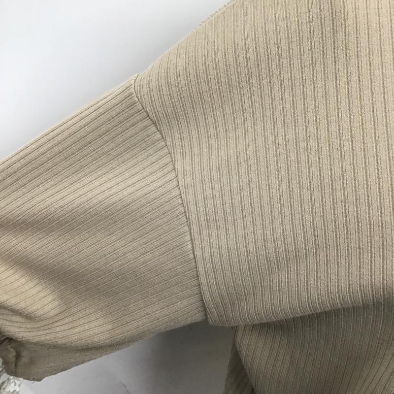 マジェスティックレゴン MAJESTIC LEGON カーディガン 長袖 1086010703 ボリュームスリーブリブカーデ 長袖カーディガン 前開カーディガン M 無地 ベージュ / ベージュ / レディース USED 古着 中古 10104817