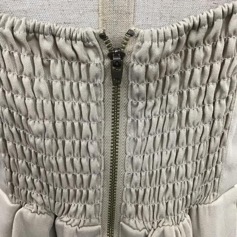 ダブルクローゼット w closet ワンピース ロングスカート 323125 サイドプリーツジャンスカ ロングスカートワンピース ノースリーブロングスカート FREE 無地 ベージュ / ベージュ / レディース USED 古着 中古 10104821